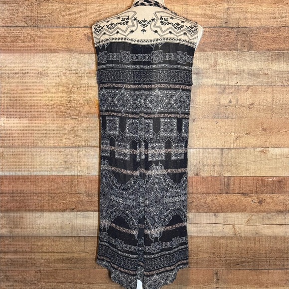 John • Mark Leopard Print Sleeveless Tunic Embroidered size Medium - Picture 3 of 11